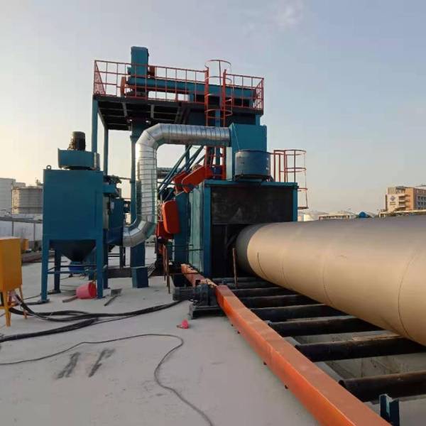 Maintenance of steel pipe shot blasting machine